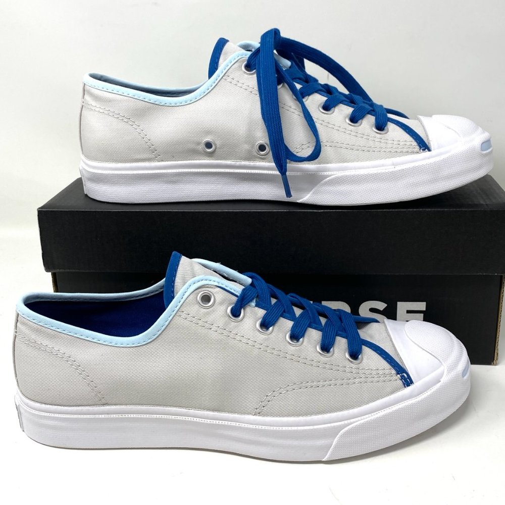 Converse Jack Purcell Canvas Low Pale Putty Grey Shoes Women's Size 6 167621C - Picture 8 of 11
